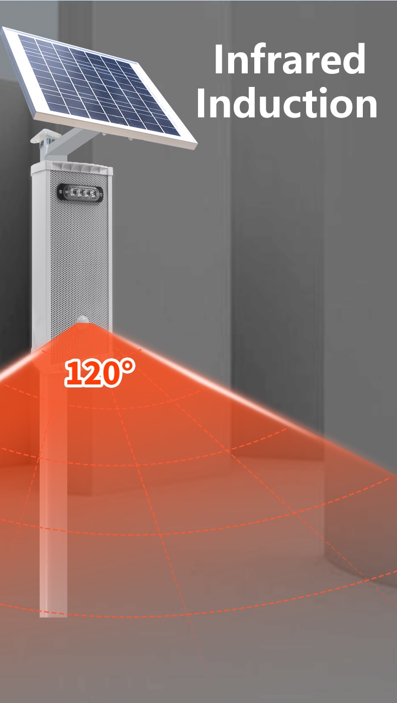 PR-MA400 Solar Panel Outdoor Motion Detection Alarm